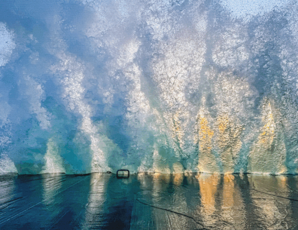 Petoskey Breakwall Canvas Print #2