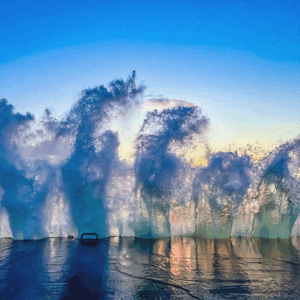 Petoskey Breakwall Canvas Print #3